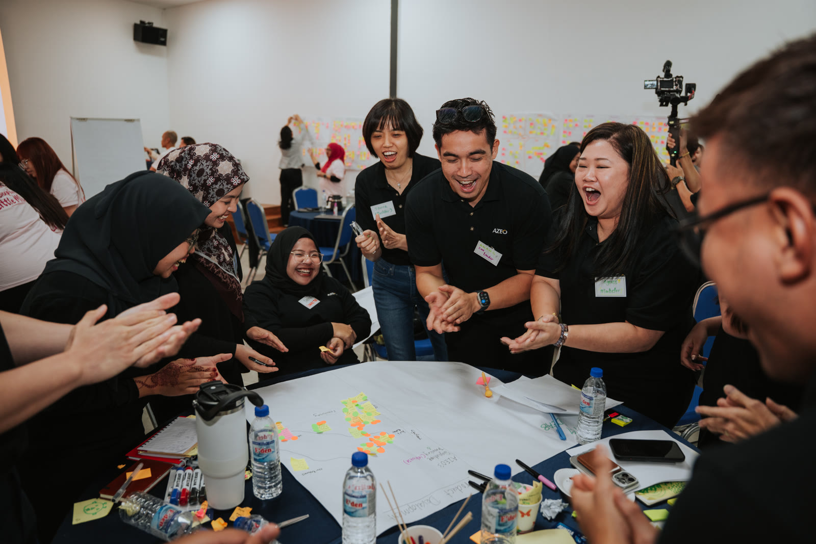 AZEO team building workshop, group energy